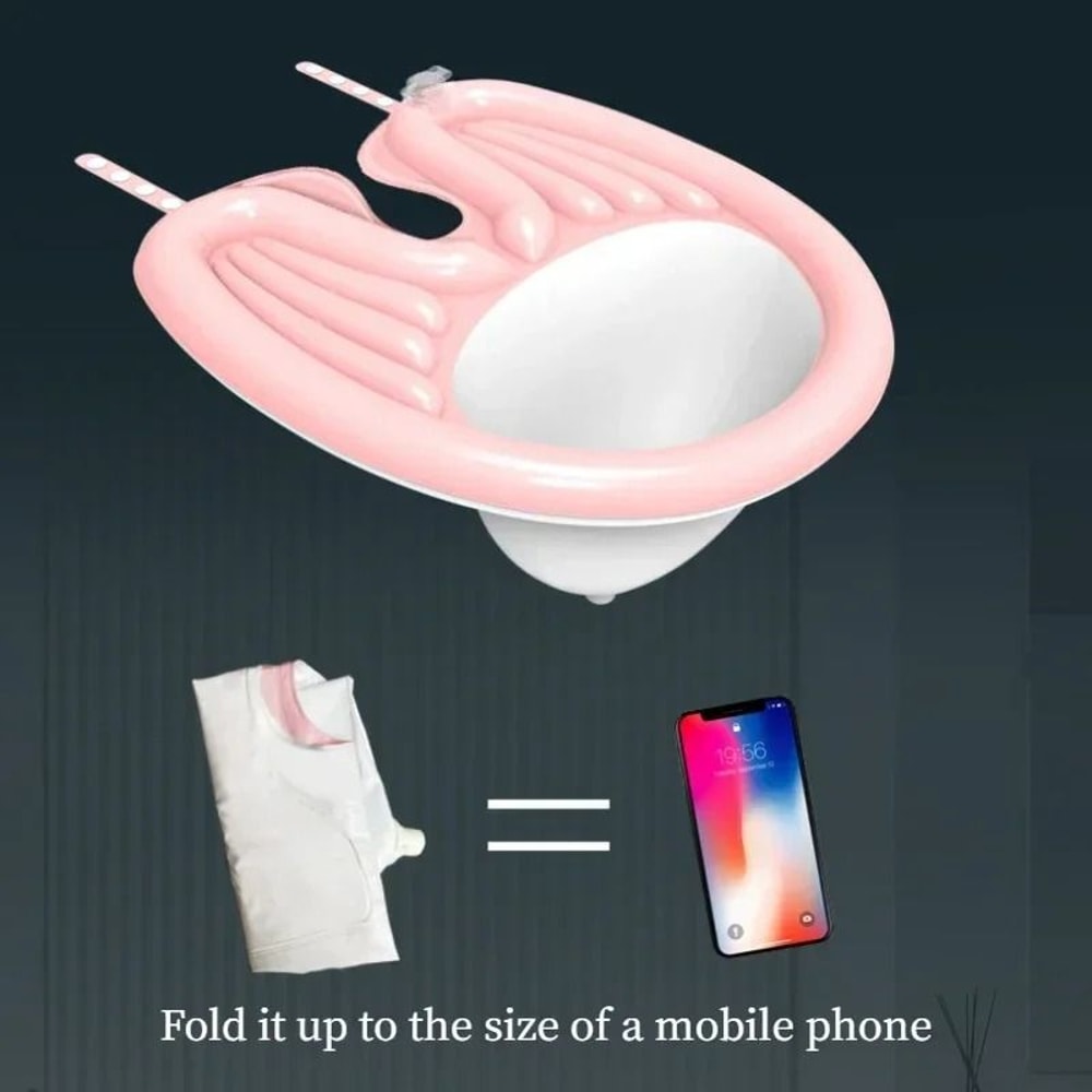 Portable Inflatable Shampoo Basin PVC Hair Washing Pad For Seniors Pregnancy 5