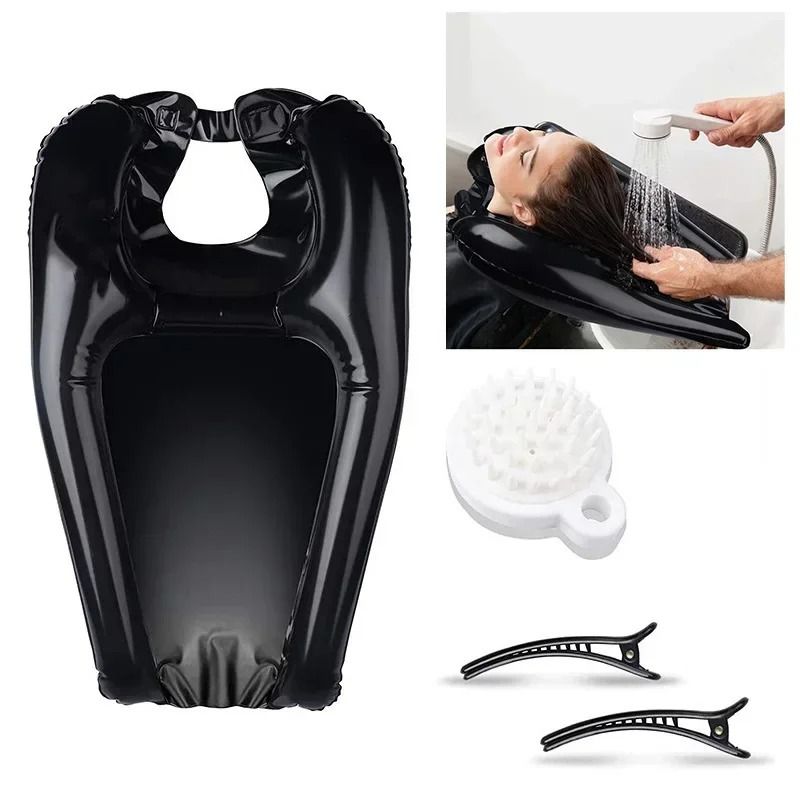 Portable Inflatable Shampoo Basin PVC Hair Washing Pad For Seniors Pregnancy 7