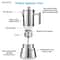 Premium Stainless Steel Moka Pot InductionReady Stovetop Espresso Maker 4