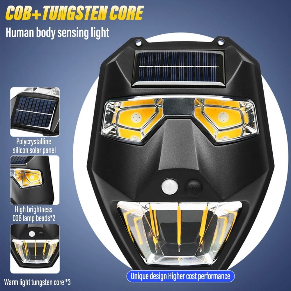 Outdoor Solar Garden Wall Light Smart Sensor Landscape Lighting 2