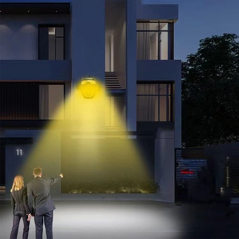 Outdoor Solar Garden Wall Light Smart Sensor Landscape Lighting 6