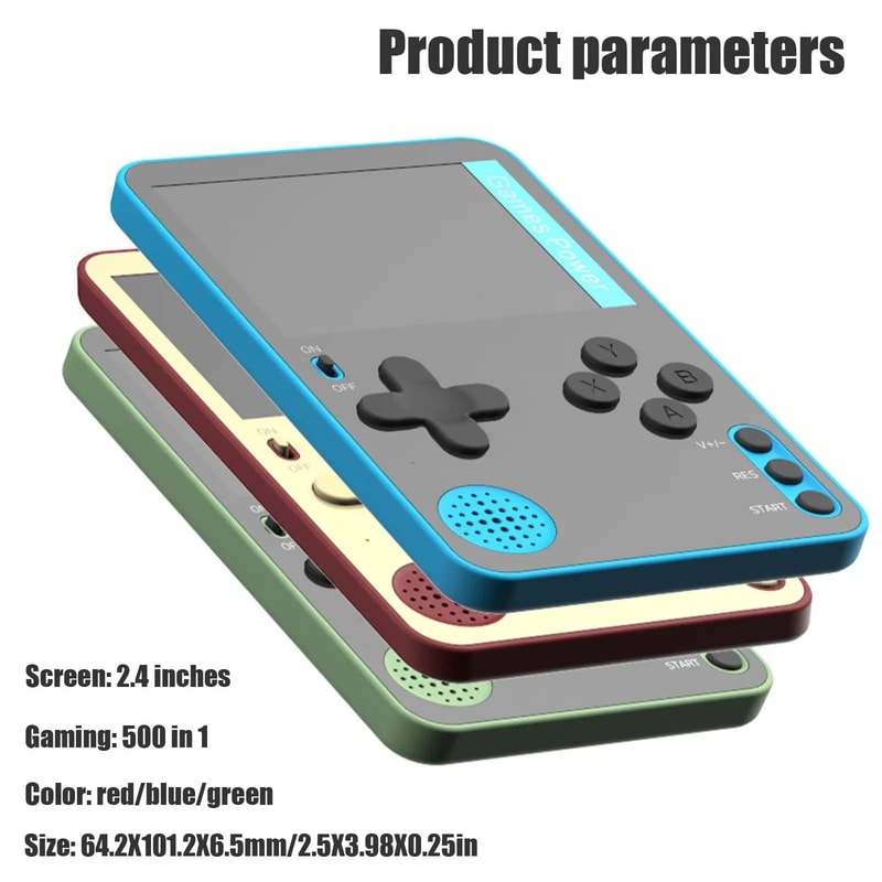 Handheld Retro Game Console 500 Classic Games Portable Player 5