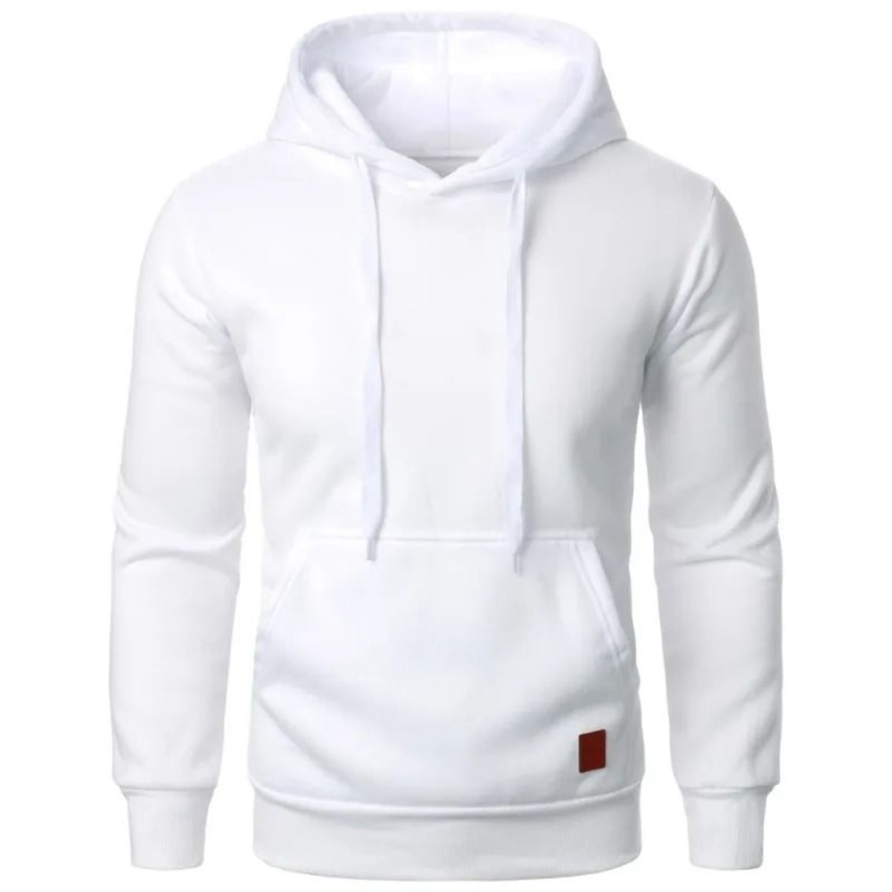 Mens Casual Lightweight Hoodie Solid Color Outdoor Streetwear 10