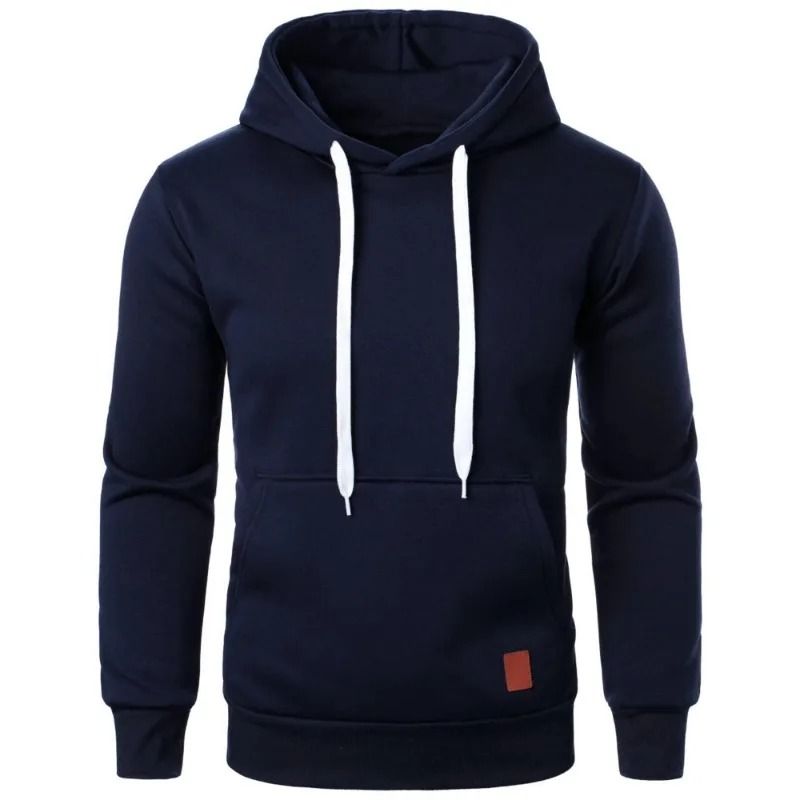 Mens Casual Lightweight Hoodie Solid Color Outdoor Streetwear 12