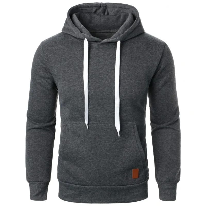 Mens Casual Lightweight Hoodie Solid Color Outdoor Streetwear 7