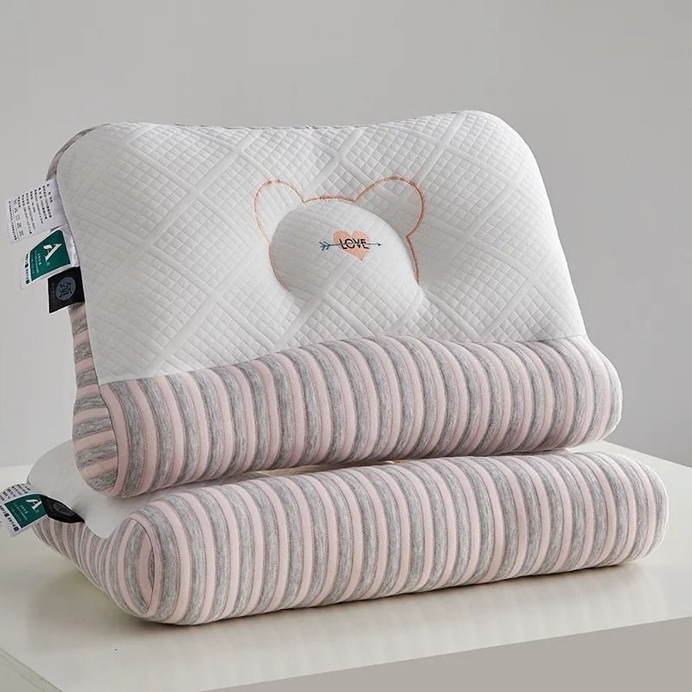 Adult Neck Traction Pillow Homestay Hotel Special Feather Velvet Core 7