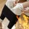 Womens Winter Plus Velvet Warm Leggings High Waist Stretch Casual Thick Tights 2