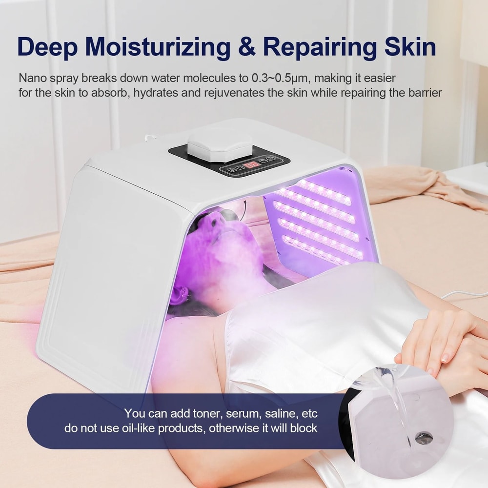 7Color LED Photon Therapy Nano Spray Facial System 2