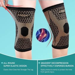 copper-infused compression knee brace