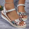 Womens Wedge Heel Summer Sandals 5
