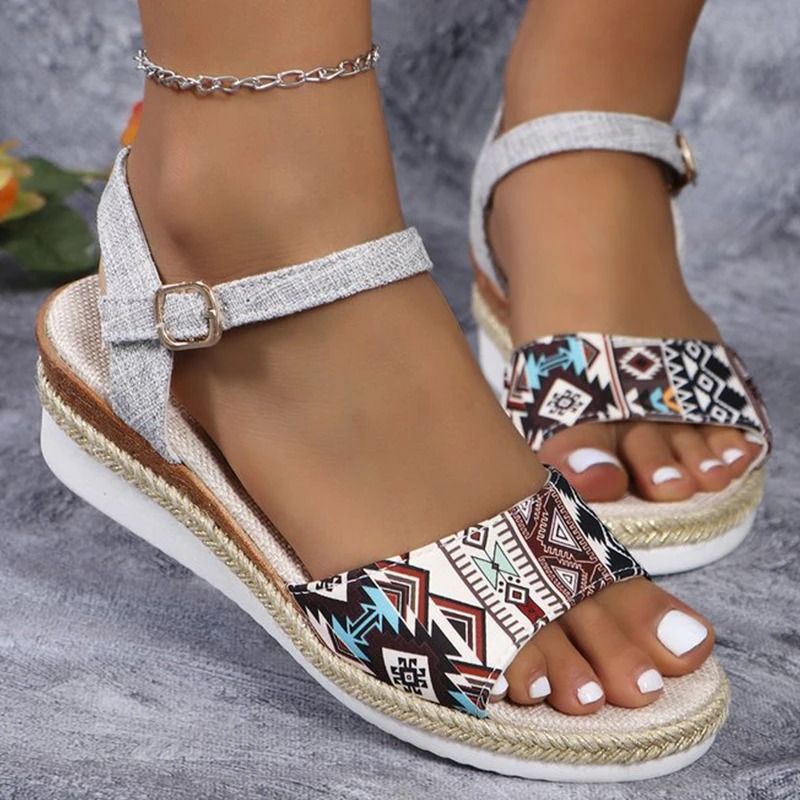 Womens Wedge Heel Summer Sandals 5