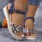 Womens Wedge Heel Summer Sandals 7