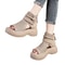 HollowOut Breathable Platform Sandal Boots 5