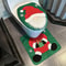 Deluxe Santa Toilet Seat Cover Rug Set 0