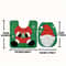 Deluxe Santa Toilet Seat Cover Rug Set 2