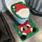 Deluxe Santa Toilet Seat Cover Rug Set 8