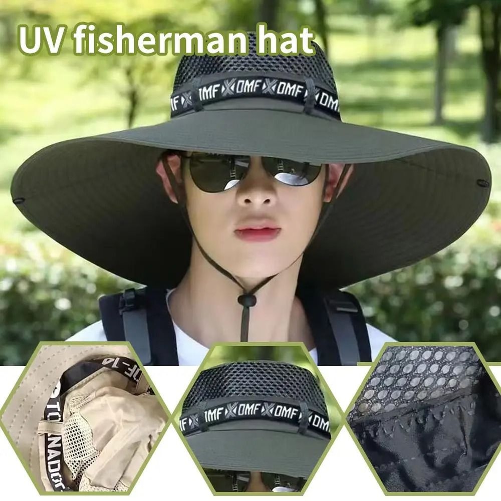 Large Brim Breathable Fishing Sun Hat 3