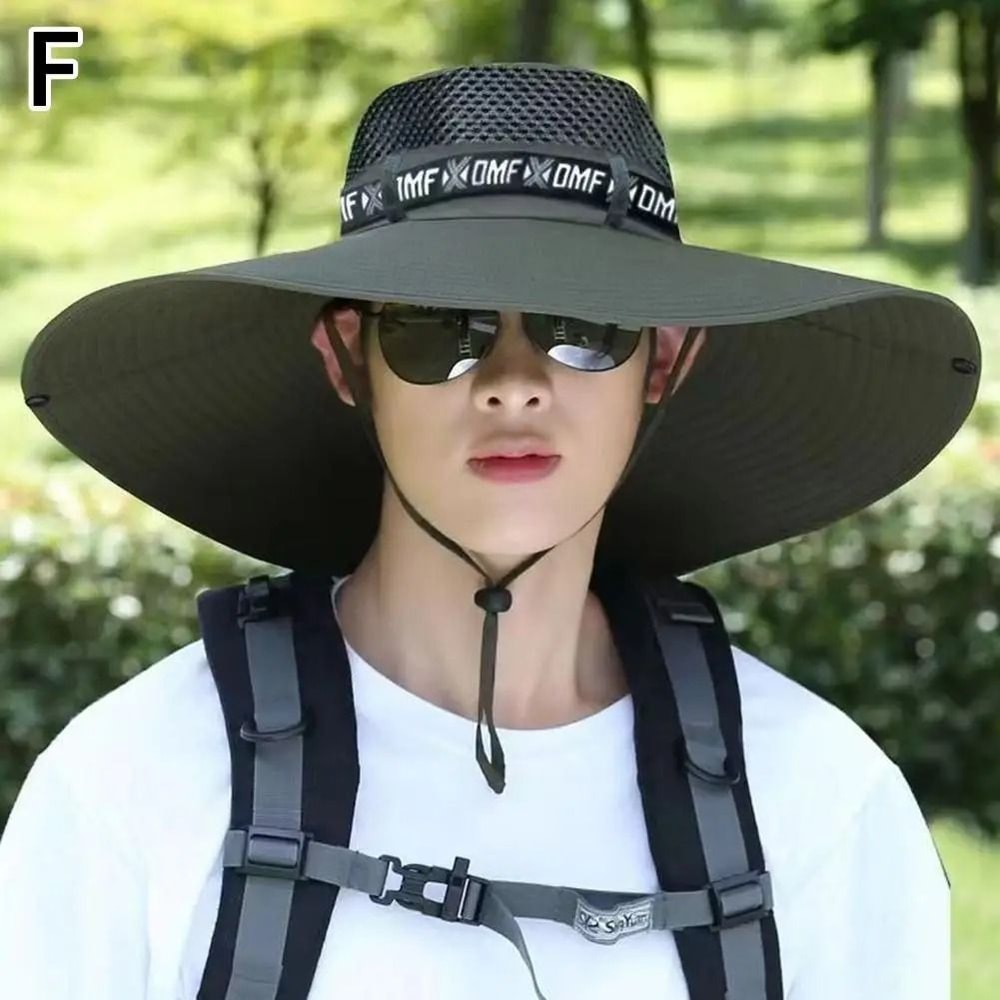 Large Brim Breathable Fishing Sun Hat 11
