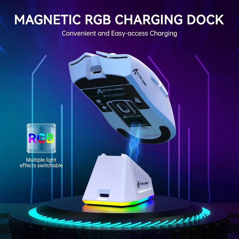Lightweight Wireless Gaming Mouse With Charging Dock 3