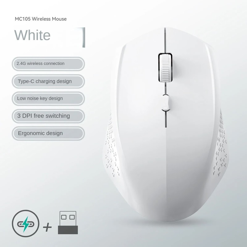 DualMode Silent Rechargeable Wireless Mouse 11