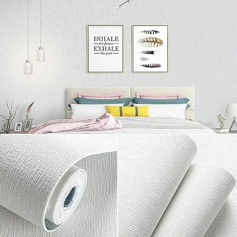 3D Linen Texture SelfAdhesive Wall Panels 3