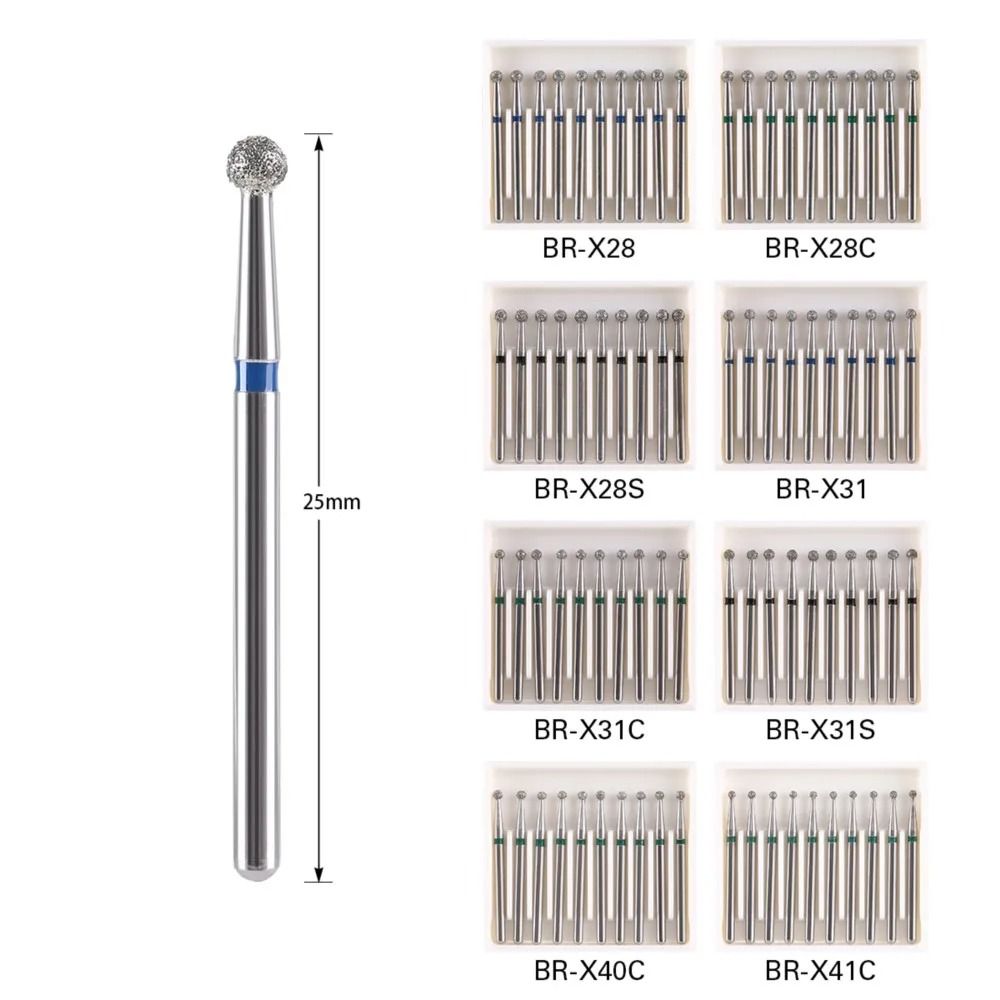 HighSpeed Dental Diamond Burs Round Ball Type 2