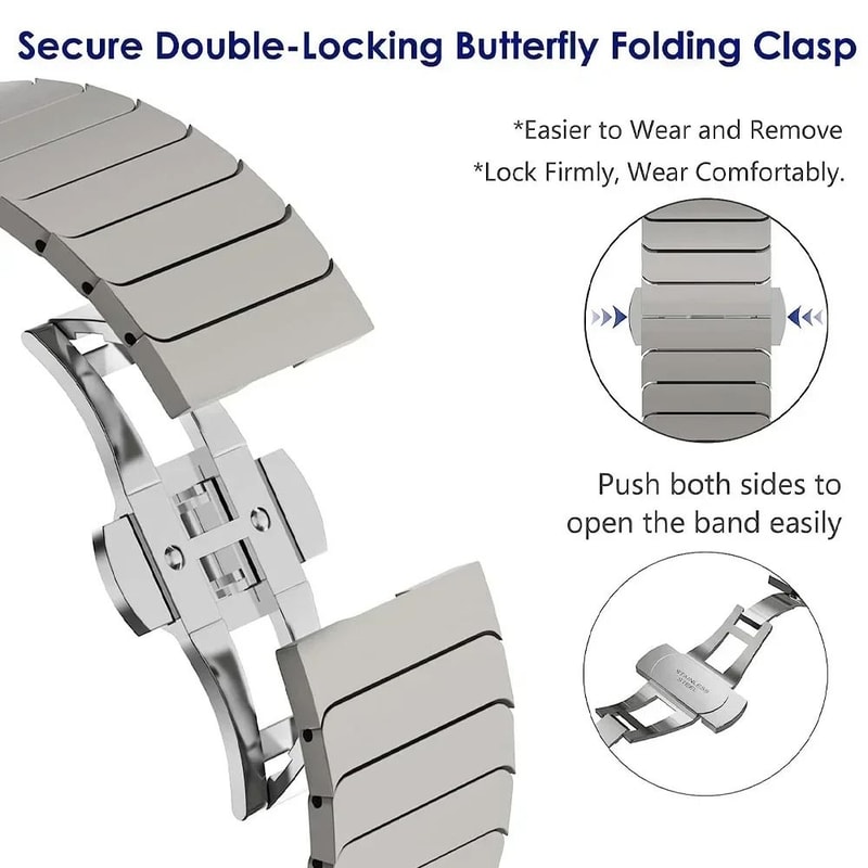 TitaniumEdition Stainless Steel Bracelet For Apple Watch 3