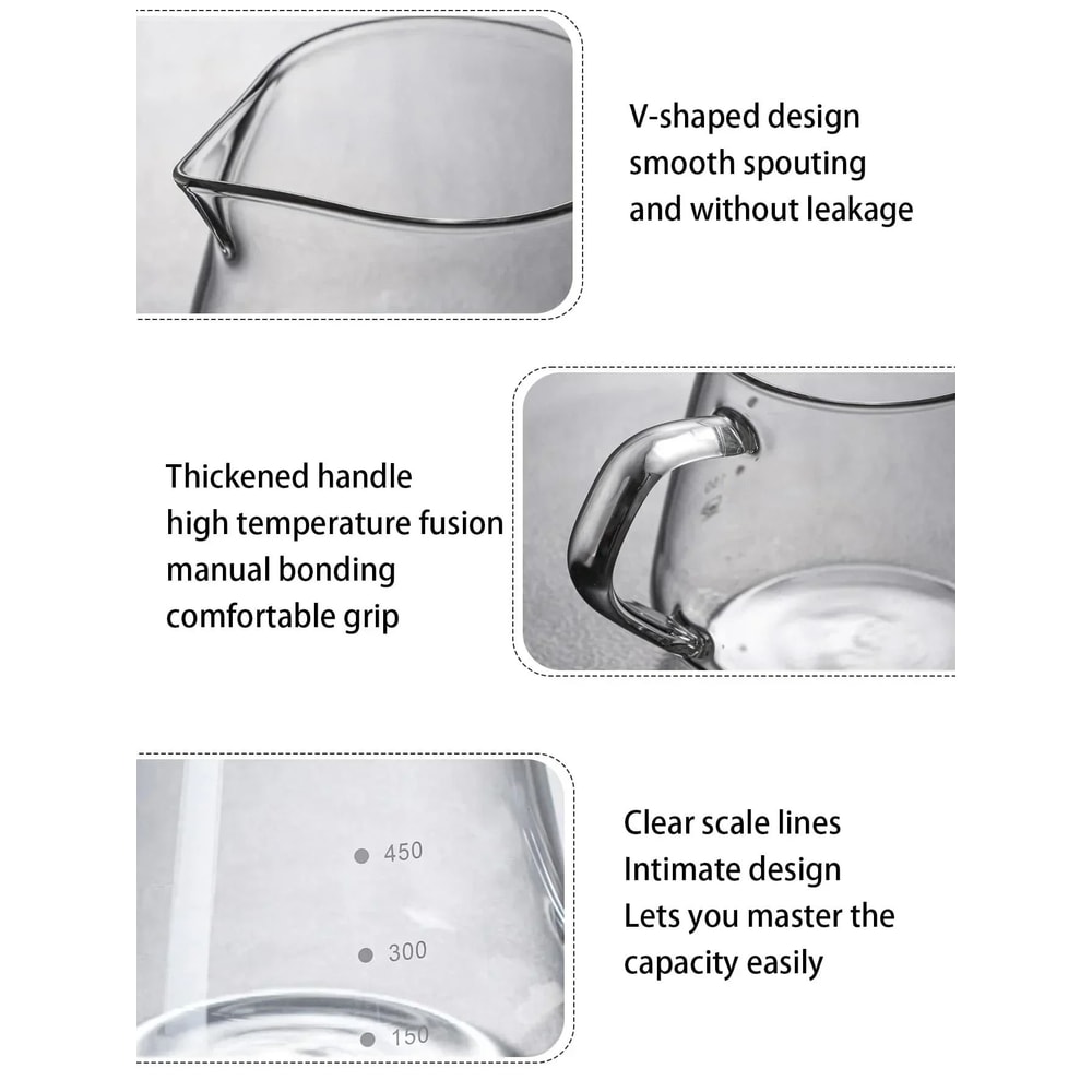 Borosilicate Glass PourOver Coffee Maker Set 5