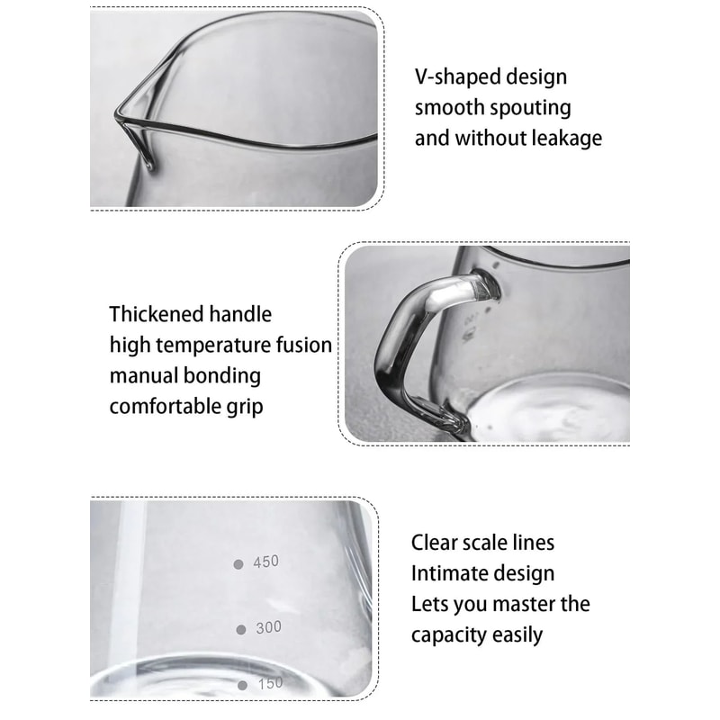 Borosilicate Glass PourOver Coffee Maker Set 5