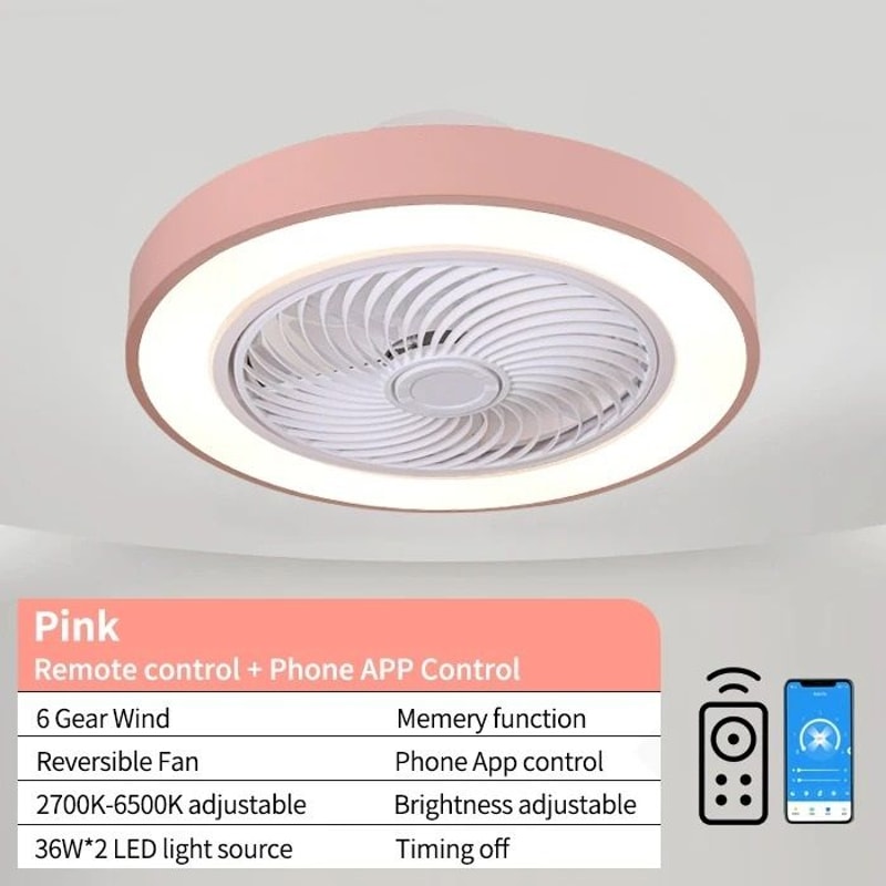 Integrated Modern Ceiling Fan LED Light System 10