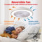 Integrated Modern Ceiling Fan LED Light System 2