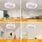 Integrated Modern Ceiling Fan LED Light System 3