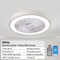 Integrated Modern Ceiling Fan LED Light System 7