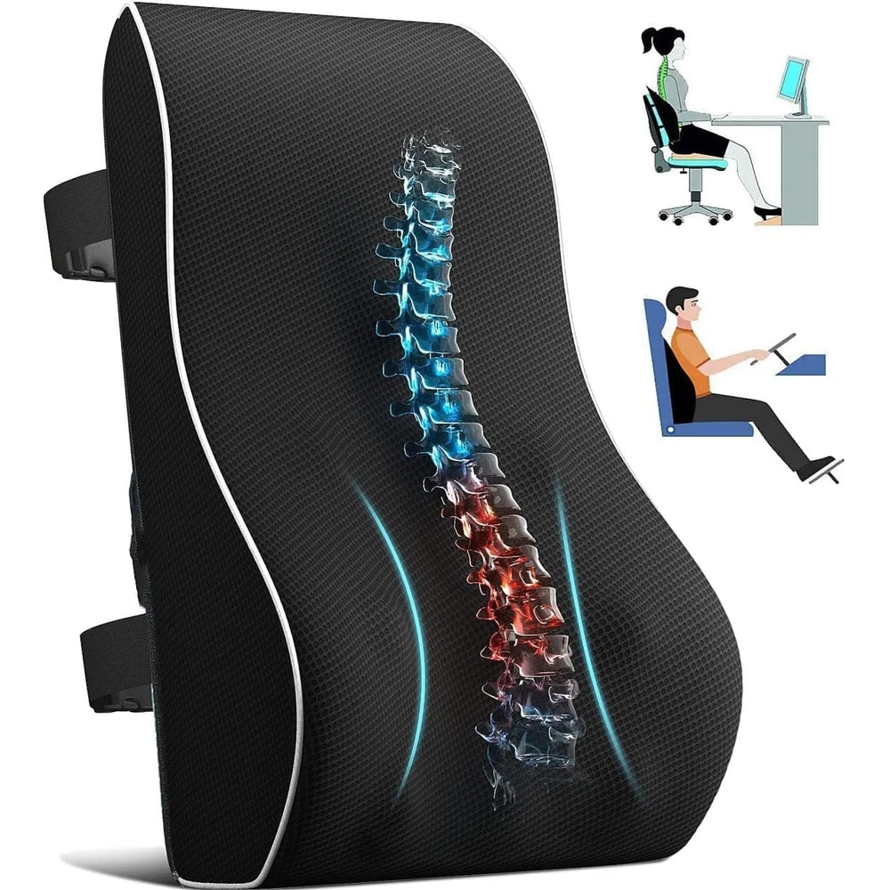 Ergonomic Memory Foam Seat Lumbar Cushion 1