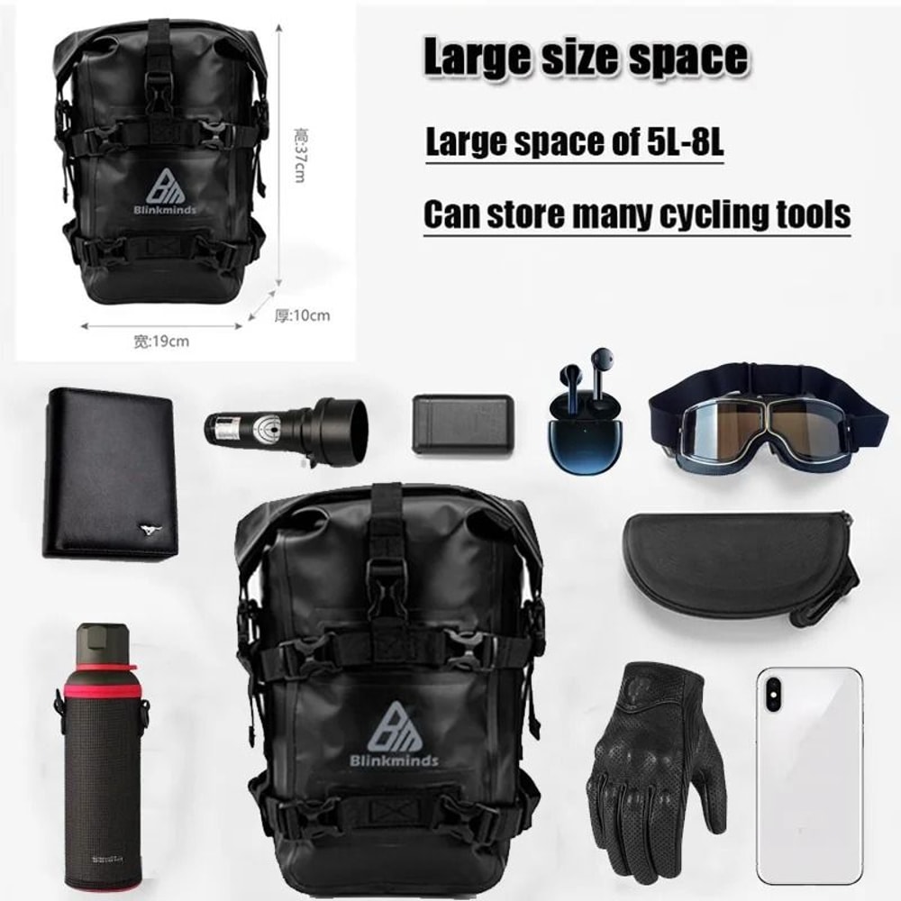 Motorcycle Waterproof Crash Bar Storage Bags 4
