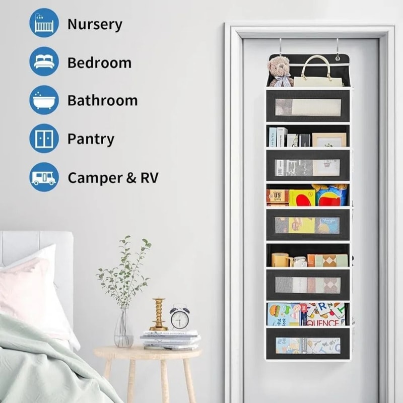 AntiTilt 5Shelf OverTheDoor Storage Organizer 4