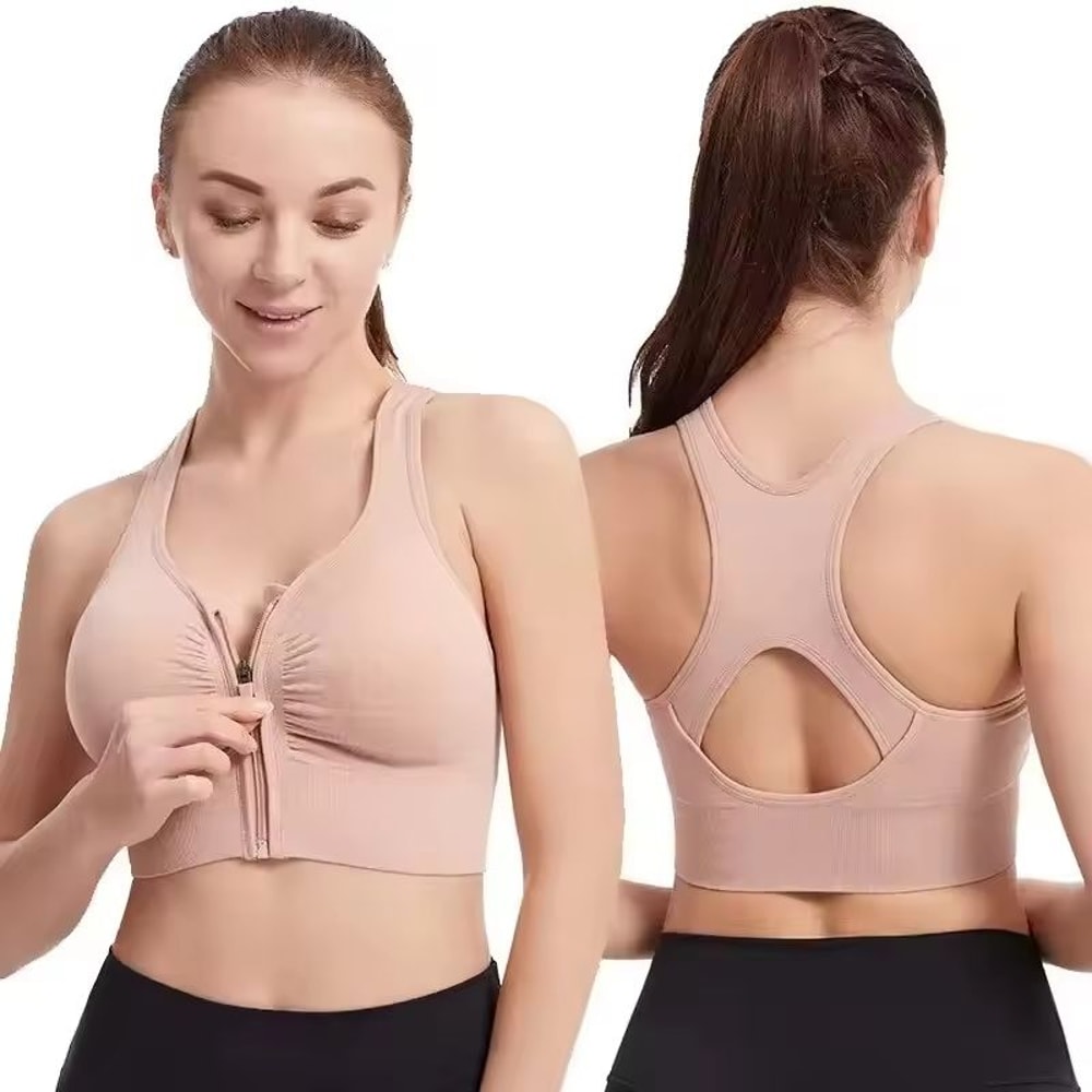 HighImpact Front Zipper Sports Bra 1