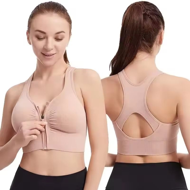 HighImpact Front Zipper Sports Bra 1