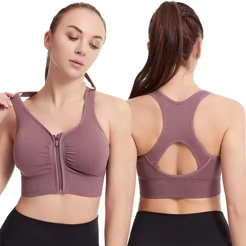 HighImpact Front Zipper Sports Bra 2