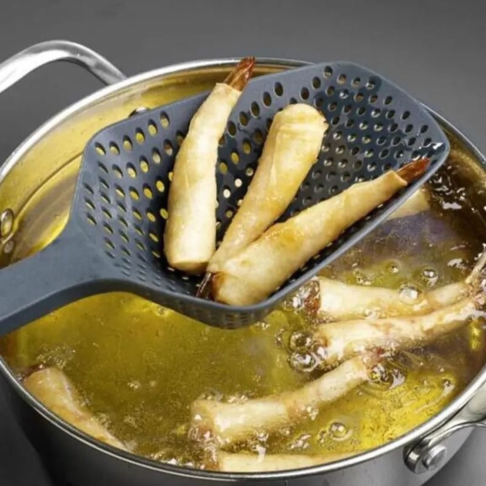 HighCapacity Kitchen Strainer Funnel Spoon 2