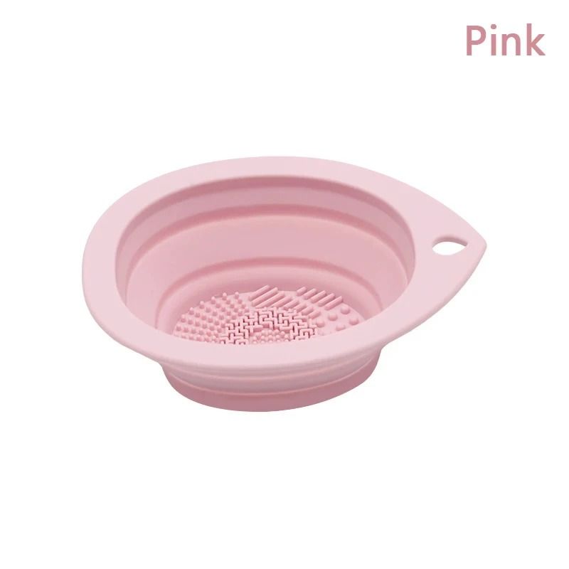 Folding Silicone Makeup Brush Puff Cleaning Bowl 9