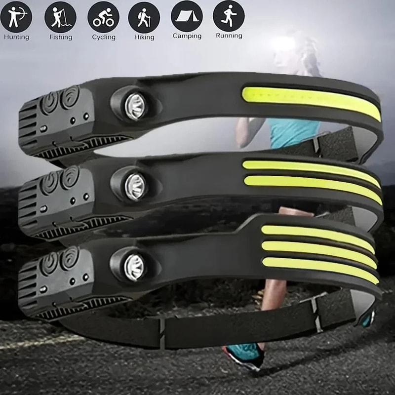 WideBeam COB LED Induction Headlamp 3
