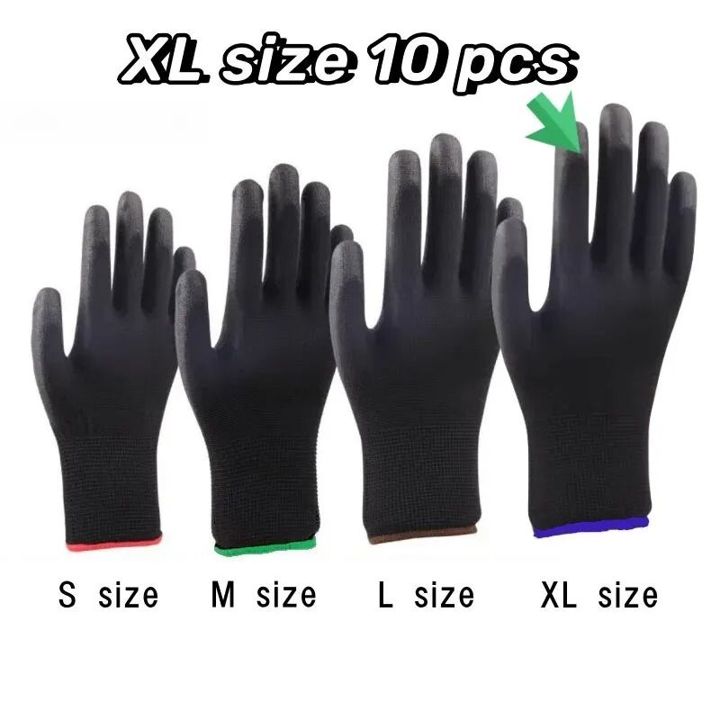 HighDexterity Safety Utility Gloves 10Pair Pack 9