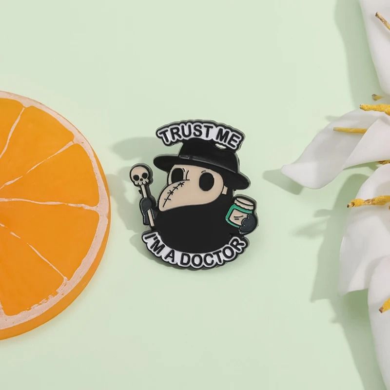 Gothic Plague Doctor Enamel Pin 2