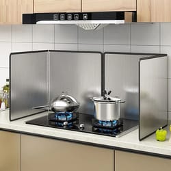 heavy-duty stainless steel oil splatter guard