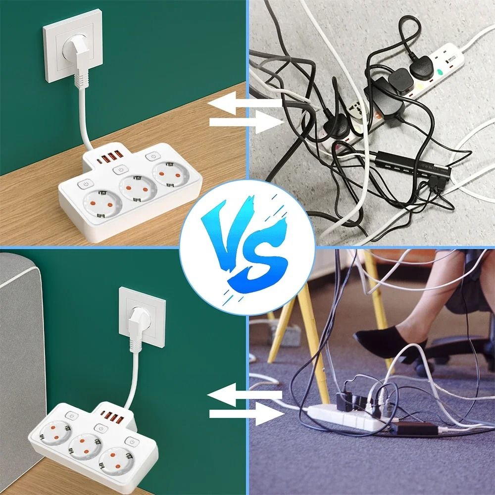 WallMounted Independent Switch Power Strip 1