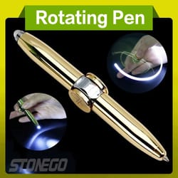 led decompression gyroscope spinner pen