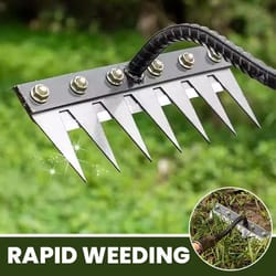 heavy-duty carbon steel garden harrow rake