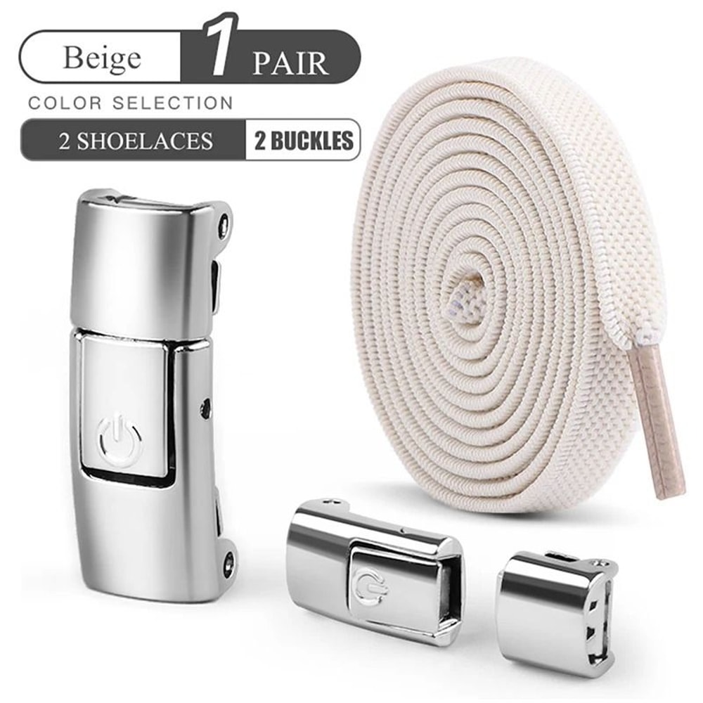 NoTie Elastic Shoe Laces With Press Lock 10