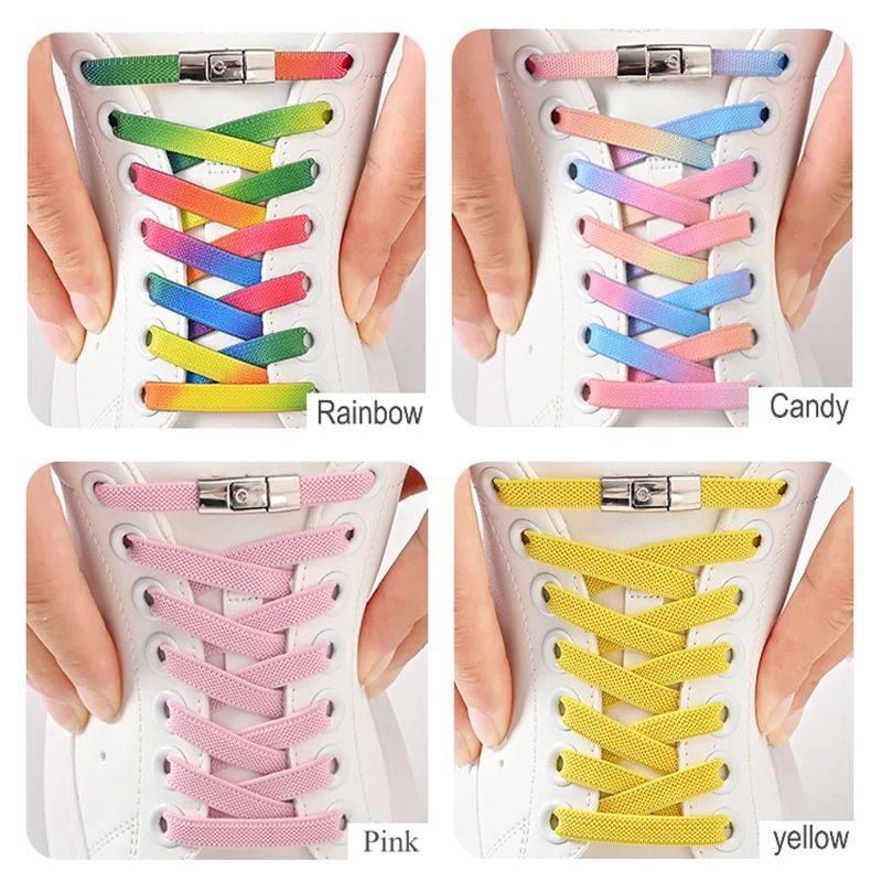 NoTie Elastic Shoe Laces With Press Lock 6